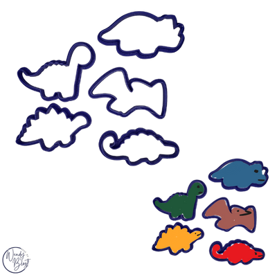 3D Geprinte Uitsteekvorm dino set