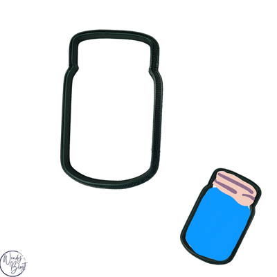 3D Geprinte Uitsteekvorm Mason jar