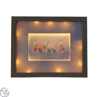 "Niks" Fotolijst met Verlichting (25x20 cm)