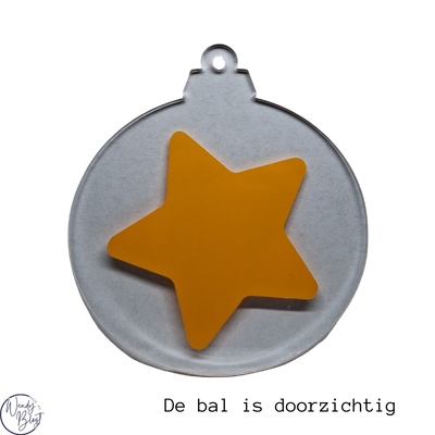 Gepersonaliseerde Plexiglas Kerstbal