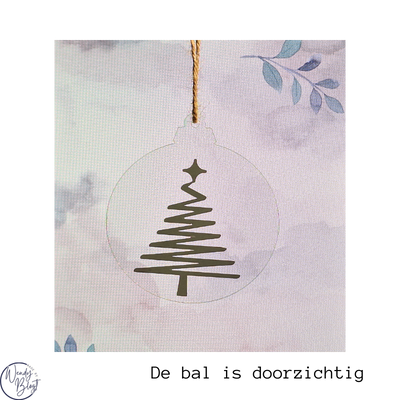 Gepersonaliseerde Plexiglas Kerstbal