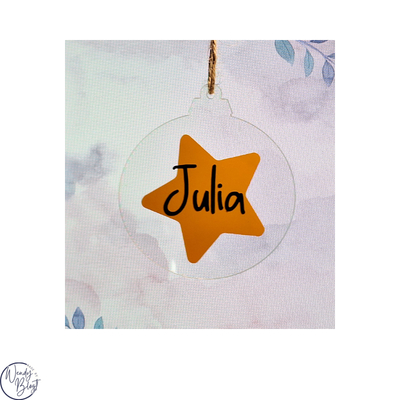 Gepersonaliseerde Plexiglas Kerstbal