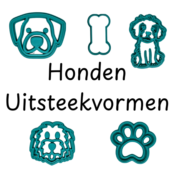 3D Geprinte Uitsteekvorm Hond