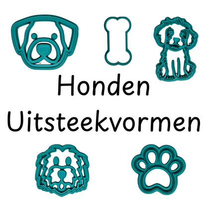 3D Geprinte Uitsteekvorm Hond