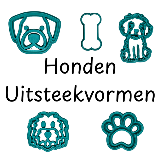 3D Geprinte Uitsteekvorm Hond