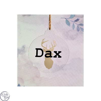 Gepersonaliseerde Plexiglas Kerstbal