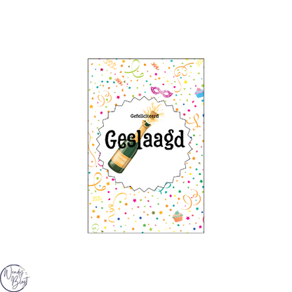 "Geslaagd!" Kaartjes
