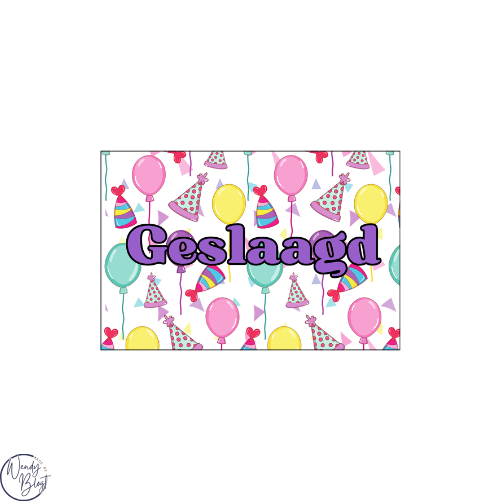 "Geslaagd!" Kaartjes