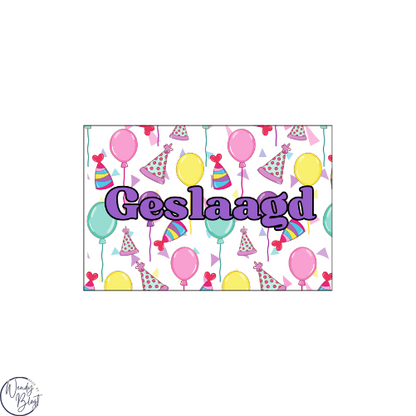 "Geslaagd!" Kaartjes
