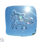 Raamsticker op statische regenboogfolie - Unicorn