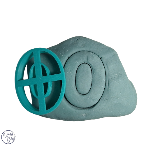 3D Geprinte Uitsteekvorm Cijfers per stuk / Set  0-9