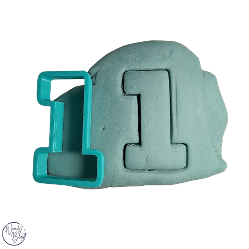 3D Geprinte Uitsteekvorm Cijfers per stuk / Set  0-9