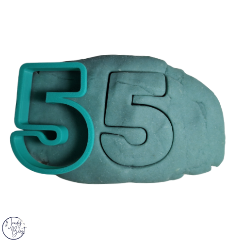 3D Geprinte Uitsteekvorm Cijfers per stuk / Set  0-9