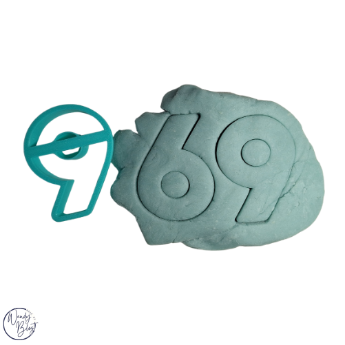 3D Geprinte Uitsteekvorm Cijfers per stuk / Set  0-9
