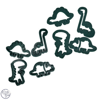 3D Geprinte Uitsteekvorm dino's met imprint
