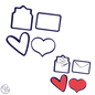 3D Geprinte Uitsteekvorm Liefde
