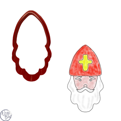 3D Geprinte Uitsteekvorm Sinterklaas