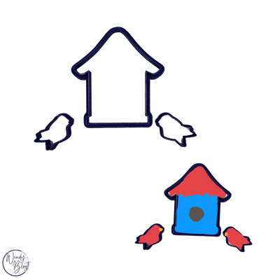 3D Geprinte Uitsteekvorm vogelhuis