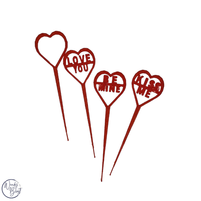3D Geprinte cupcake topper Liefde