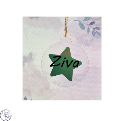 Gepersonaliseerde Plexiglas Kerstbal