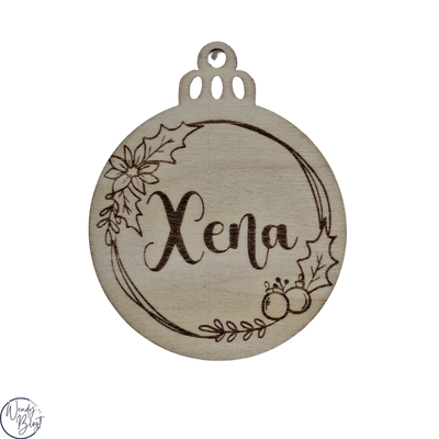 Gepersonaliseerde Kerstbal met Naam (7,2 cm)