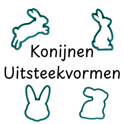 3D Geprinte Uitsteekvorm Konijnen