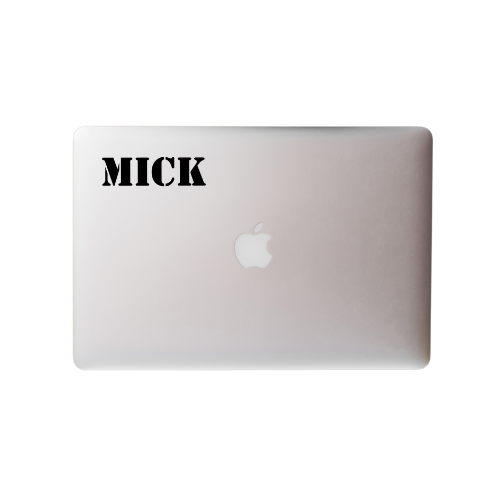 Naam stickers - Mat vinyl