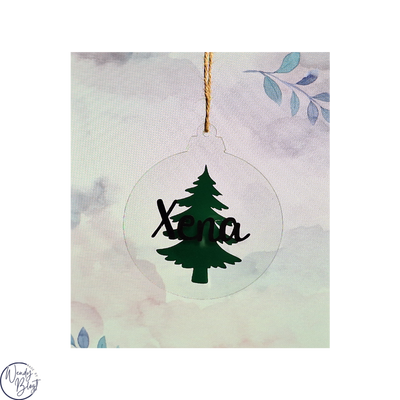 Gepersonaliseerde Plexiglas Kerstbal