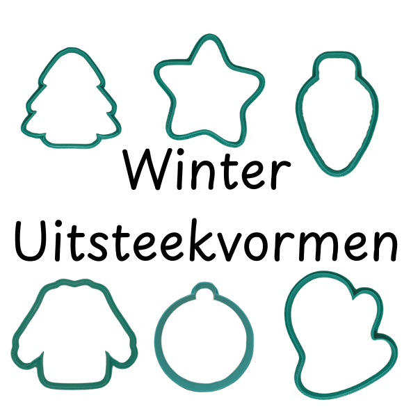3D Geprinte Uitsteekvorm Thema winter