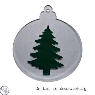 Gepersonaliseerde Plexiglas Kerstbal