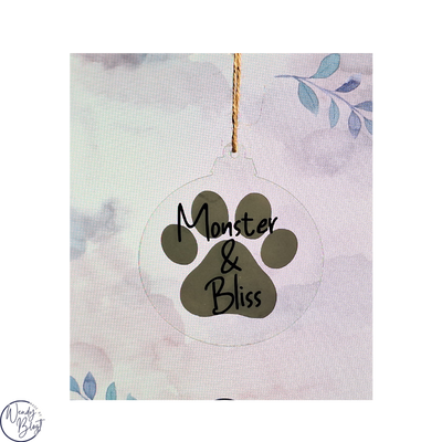 Gepersonaliseerde Plexiglas Kerstbal