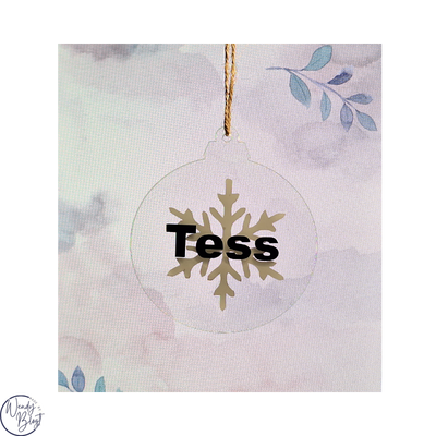 Gepersonaliseerde Plexiglas Kerstbal