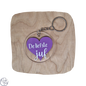 Ronde plexiglas sleutelhanger 5 cm