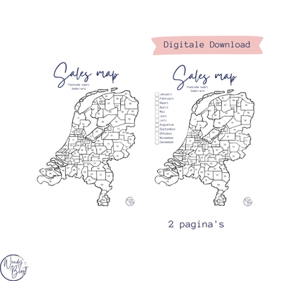 Postcode Sales Map Nederland