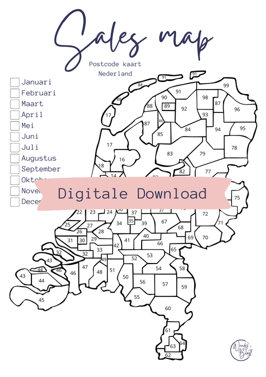 Postcode Sales Map Nederland