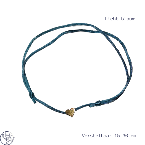 Verstelbare Armband met Hartje – Personaliseerbaar