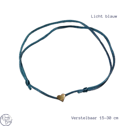 Verstelbare Armband met Hartje – Personaliseerbaar