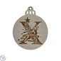 Gepersonaliseerde Kerstbal met Monogram (7,2 cm)