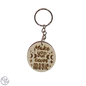 Houten Ronde Sleutelhanger