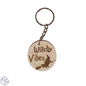 Houten Ronde Sleutelhanger