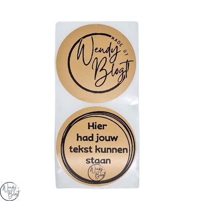 Gepersonaliseerde Stickers met Eigen Tekst
