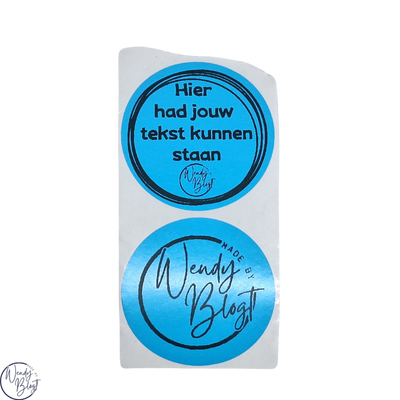 Gepersonaliseerde Stickers met Eigen Tekst