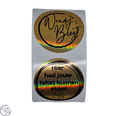 Gepersonaliseerde Stickers met Eigen Tekst
