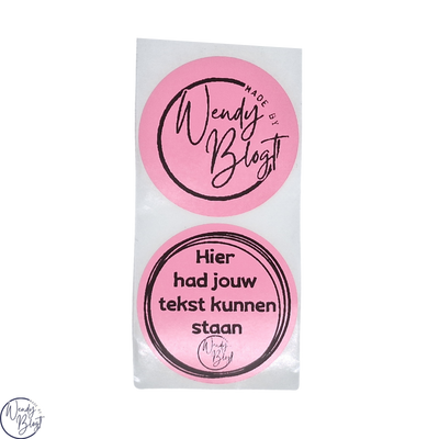 Gepersonaliseerde Stickers met Eigen Tekst