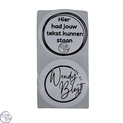 Gepersonaliseerde Stickers met Eigen Tekst