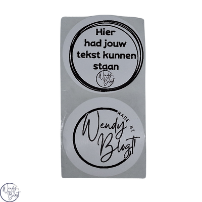 Gepersonaliseerde Stickers met Eigen Tekst Willekeurig