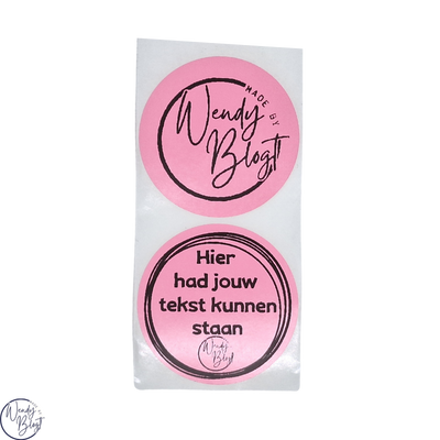 Gepersonaliseerde Stickers met Eigen Tekst Willekeurig