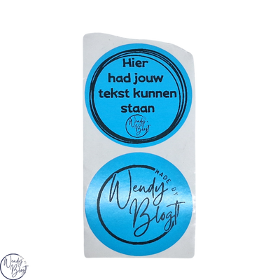 Gepersonaliseerde Stickers met Eigen Tekst Willekeurig