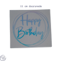 Happy Birthday Sticker - Holografisch Vinyl (11 cm)