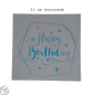 Happy Birthday Sticker - Holografisch Vinyl (11 cm)